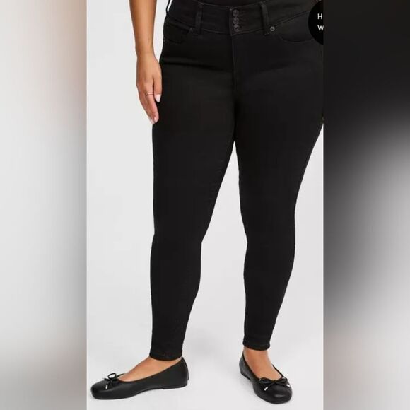 NWT Torrid Jegging Super Soft Black 14T Tall - Picture 3 of 7